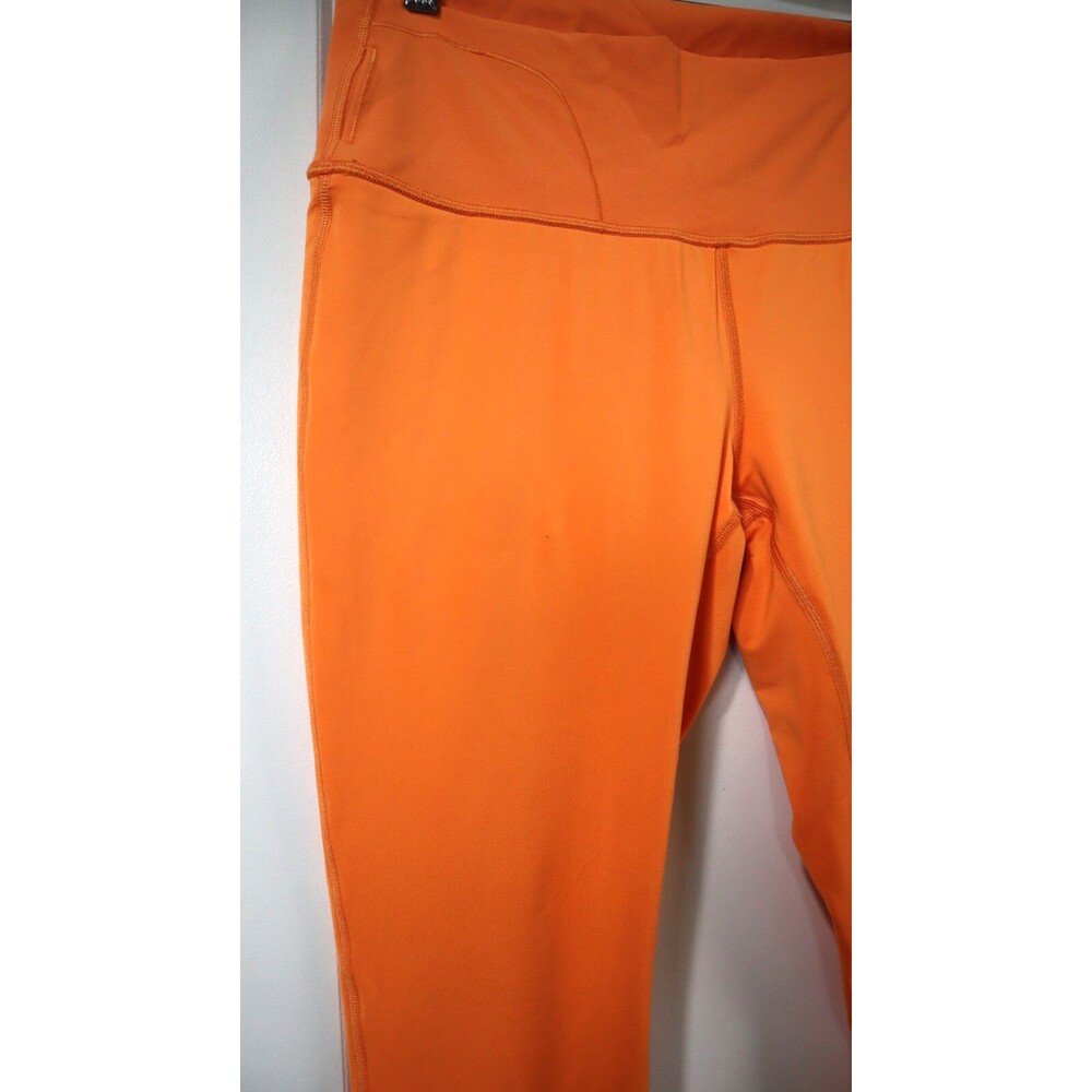 Lululemon Women's Wunder Under High Rise Luxtreme Croppe Tights Sz12 Orange Soda - Picture 7 of 15